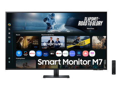 Samsung M7 M70F computerskærm 109,2 cm (43") 3840 x 2160 pixel 4K Ultra HD LCD Sort
