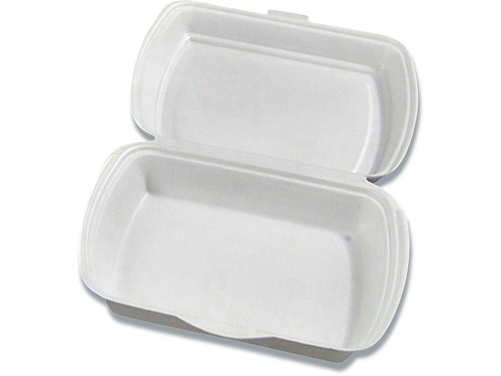 Skumbakke hvid 1-rums m/låg 240x210x70mm 300stk/kar