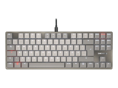 CHERRY KC 500 MX LP TKL tastatur Hjemme/kontor USB QWERTZ Tysk Grå