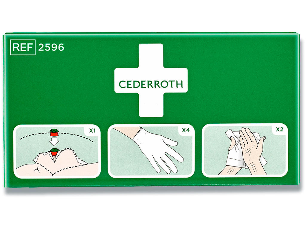 Beskyttelsespakke, maske handsker håndrens, Cederroth