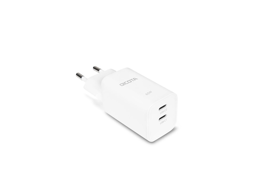 DICOTA D32184 oplader til mobil enhed Laptop, Smartphone, Tablet Hvid Vekselstrøm Hurtig opladning Indendørs