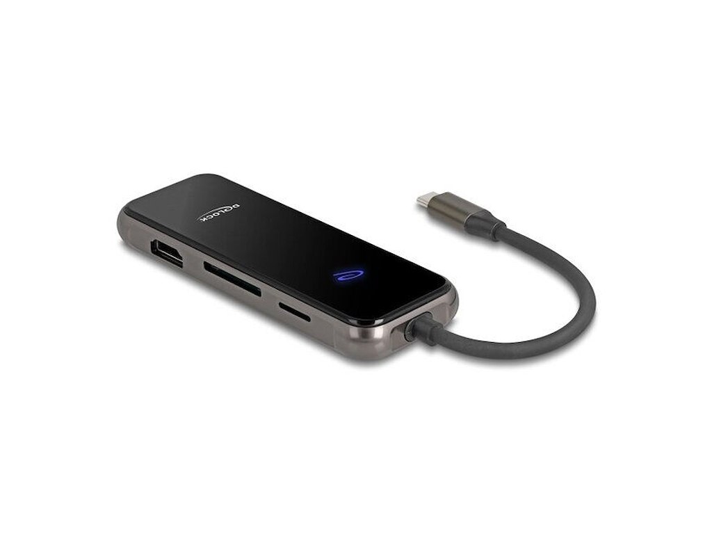 DeLOCK 92001 dockingstation Ledningsført USB 3.2 Gen 1 (3.1 Gen 1) Type-C Anthracit