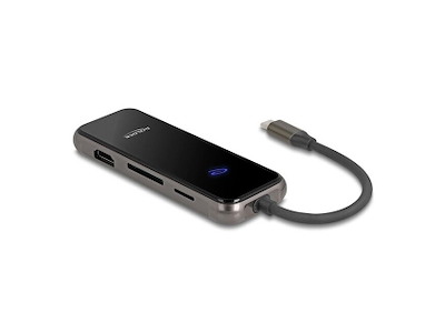 DeLOCK 92001 dockingstation Ledningsført USB 3.2 Gen 1 (3.1 Gen 1) Type-C Anthracit