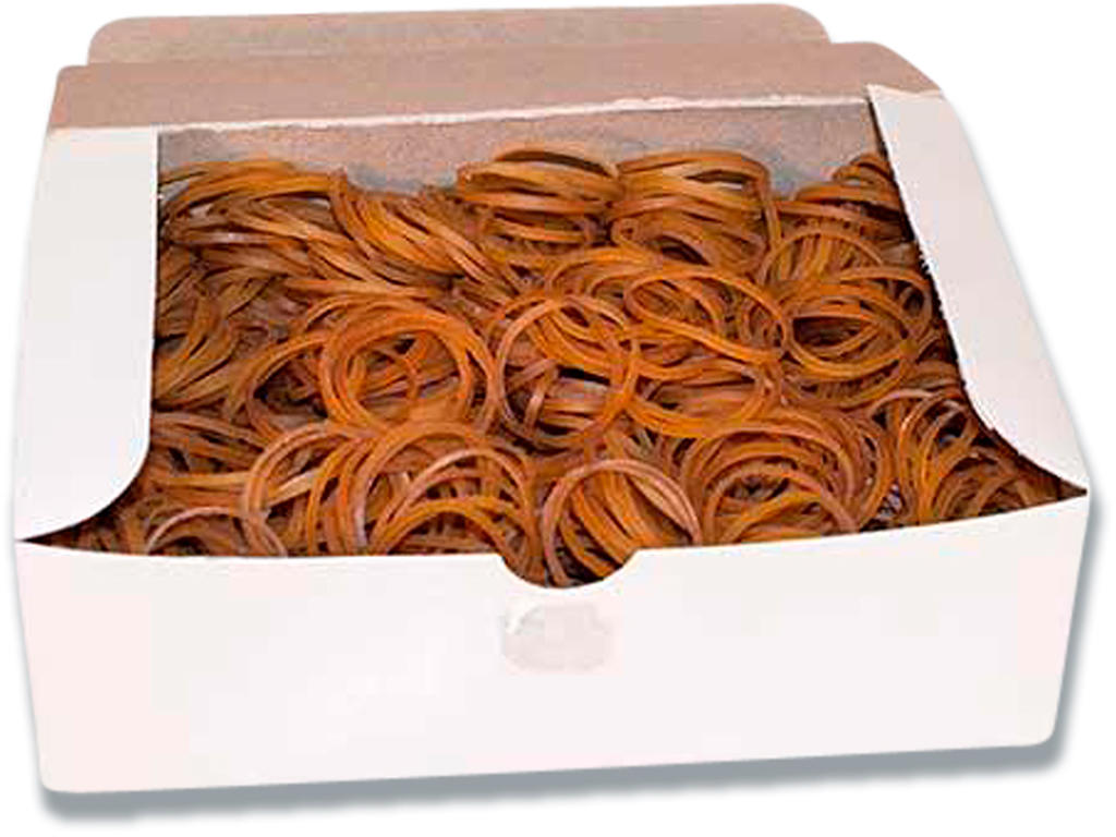 Gummibånd, Brun, 80x1.7mm, 250 g, Roliba Standard Nr. 18