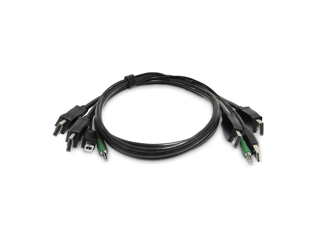 StarTech.com SK2DPMMKVM06-TAA KVM-kabel Sort 1,8 m