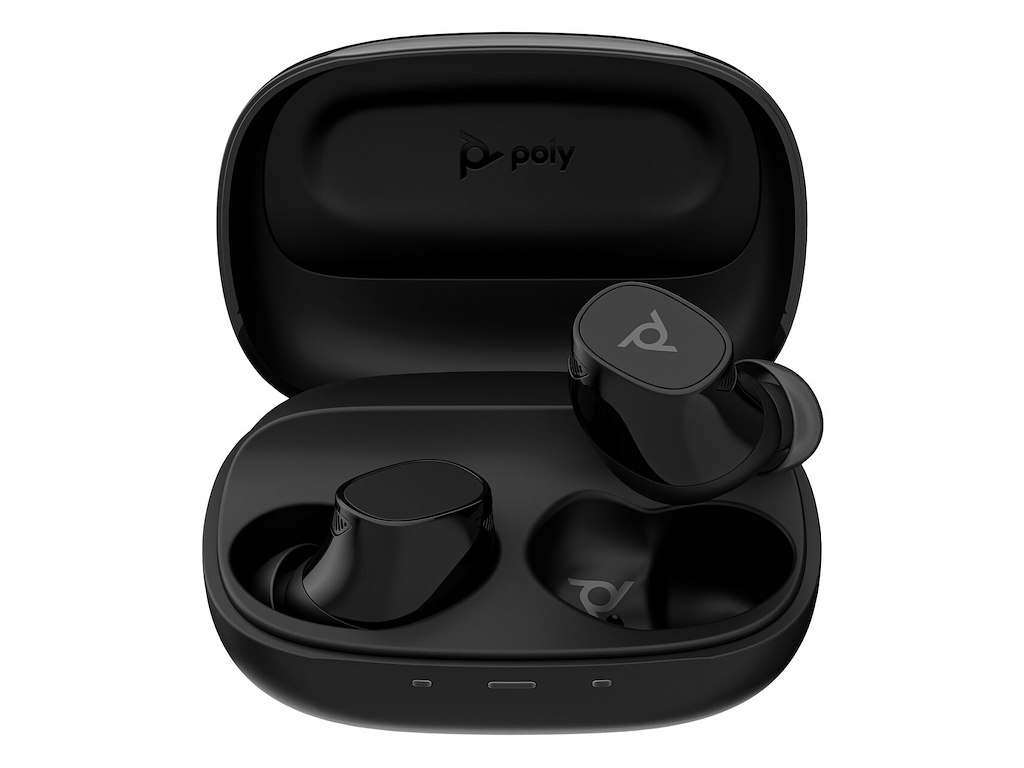 HP Poly Voyager Free 20 Gray Earbuds +Basic Charge Case
