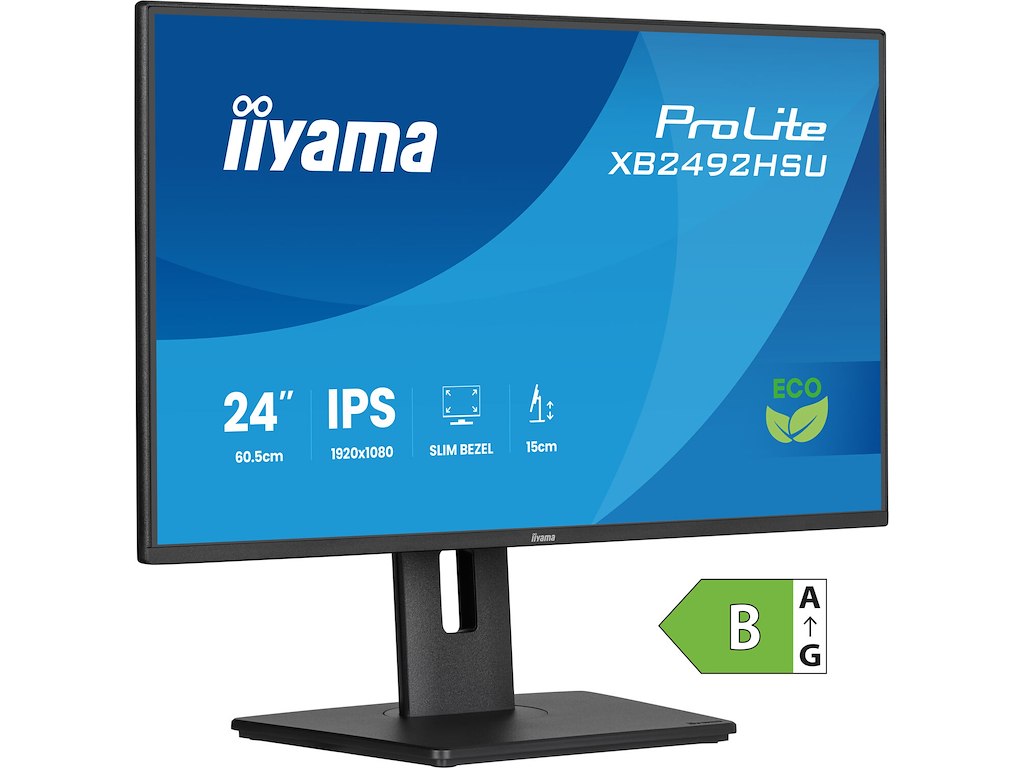 iiyama ProLite XB2492HSU-B1 computerskærm 61 cm (24") 1920 x 1080 pixel Fuld HD LED Sort