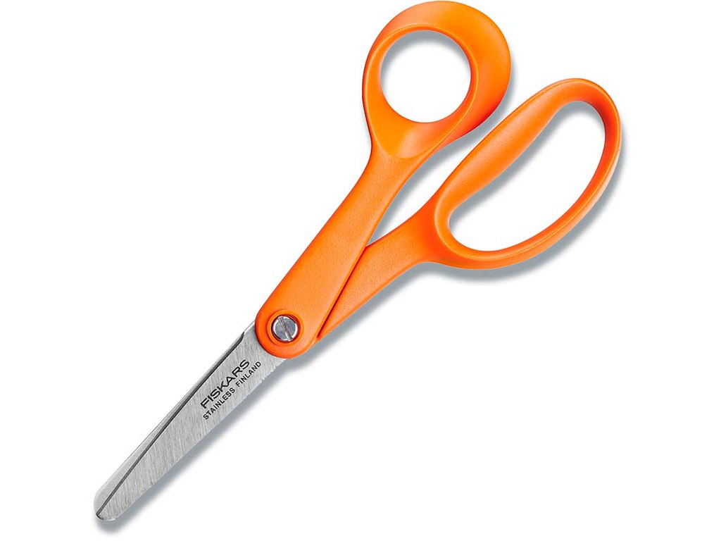 Saks, Juniorsaks, Højrehåndet, 13 cm, Orange, Fiskars Classic