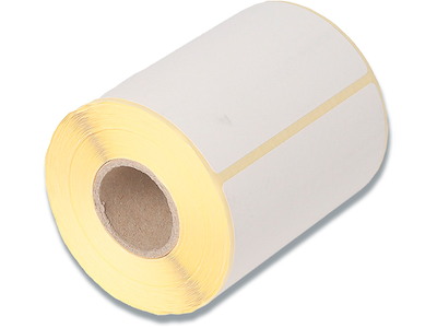 Etiketter, 45x25 mm, Hvid, 1000 etiketter i alt, Thermo Uden tryk - hvid top