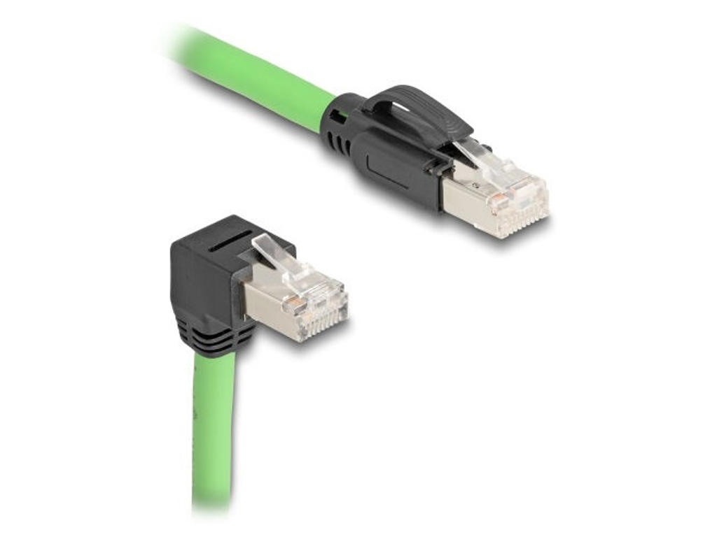 DeLOCK 80897 netværkskabel Sort, Grøn 5 m Cat6a SF/UTP (S-FTP)