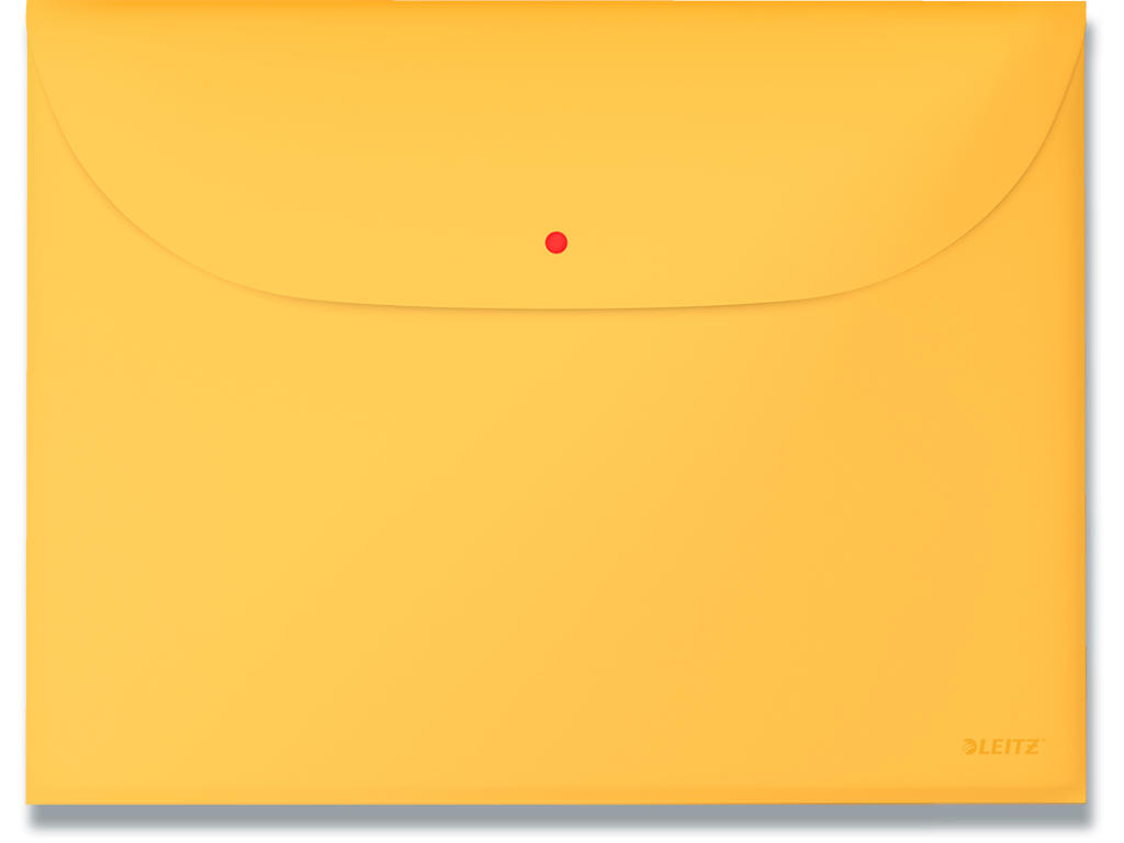 Kuvertmappe, 50 ark, Varm gul, Med 2 lommer, Leitz Cosy 