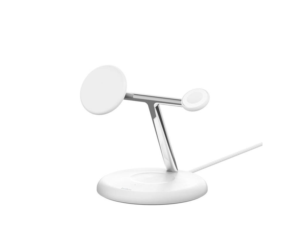 Belkin WIZ023VFWH oplader til mobil enhed Hovedtelefoner, Smartphone, SmartWatch Hvid USB Trådløs opladning Indendørs