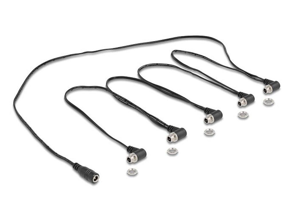 DeLOCK 90122 el-ledning Sort 0,762 m 5.5 x 2.1 mm 5 x 5.5 x 2.1 mm