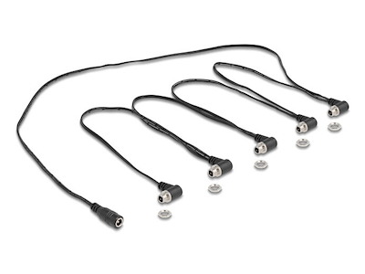 DeLOCK 90122 el-ledning Sort 0,762 m 5.5 x 2.1 mm 5 x 5.5 x 2.1 mm