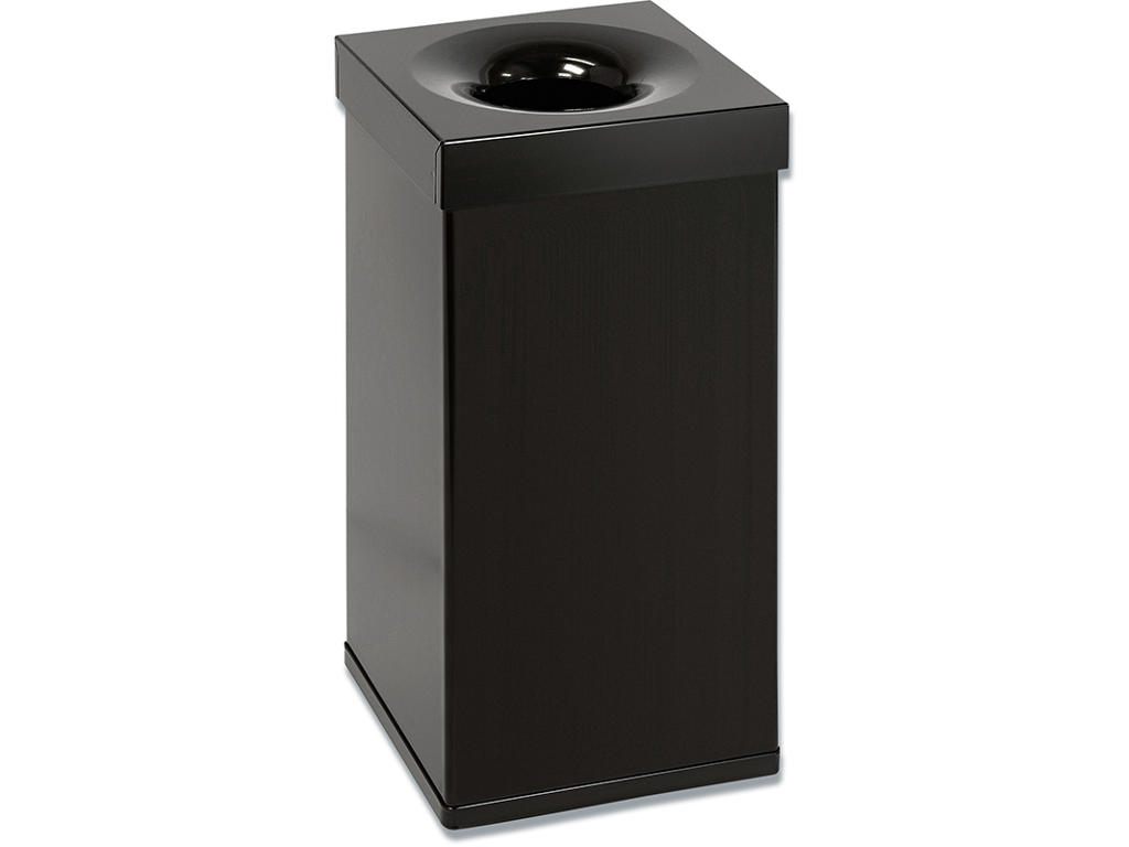 Affaldsspand, 110 liter, Sort, Firkantet, Abena 