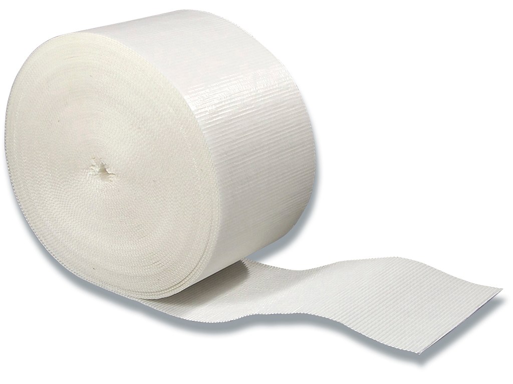 Bølgepap, 1 rulle, 25cm x 70m, Hvid, 