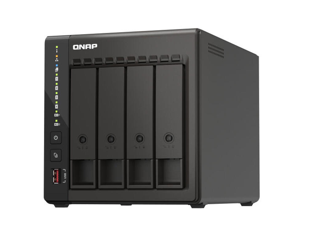 QNAP TS-453E NAS Tower Intel® Celeron® J6412 8 GB 0 TB QNAP QTS Sort
