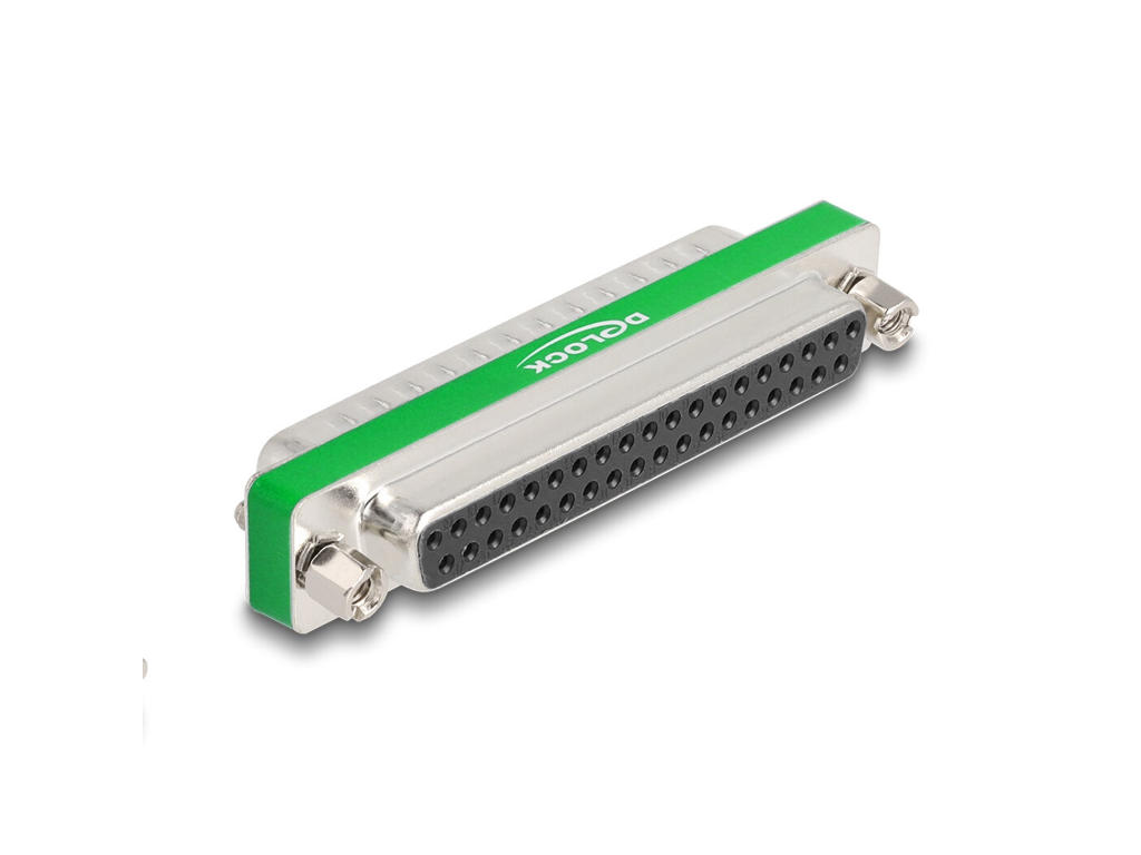 DeLOCK 66480 kabel kønsskifter D-Sub 37 pin Grøn, Sølv