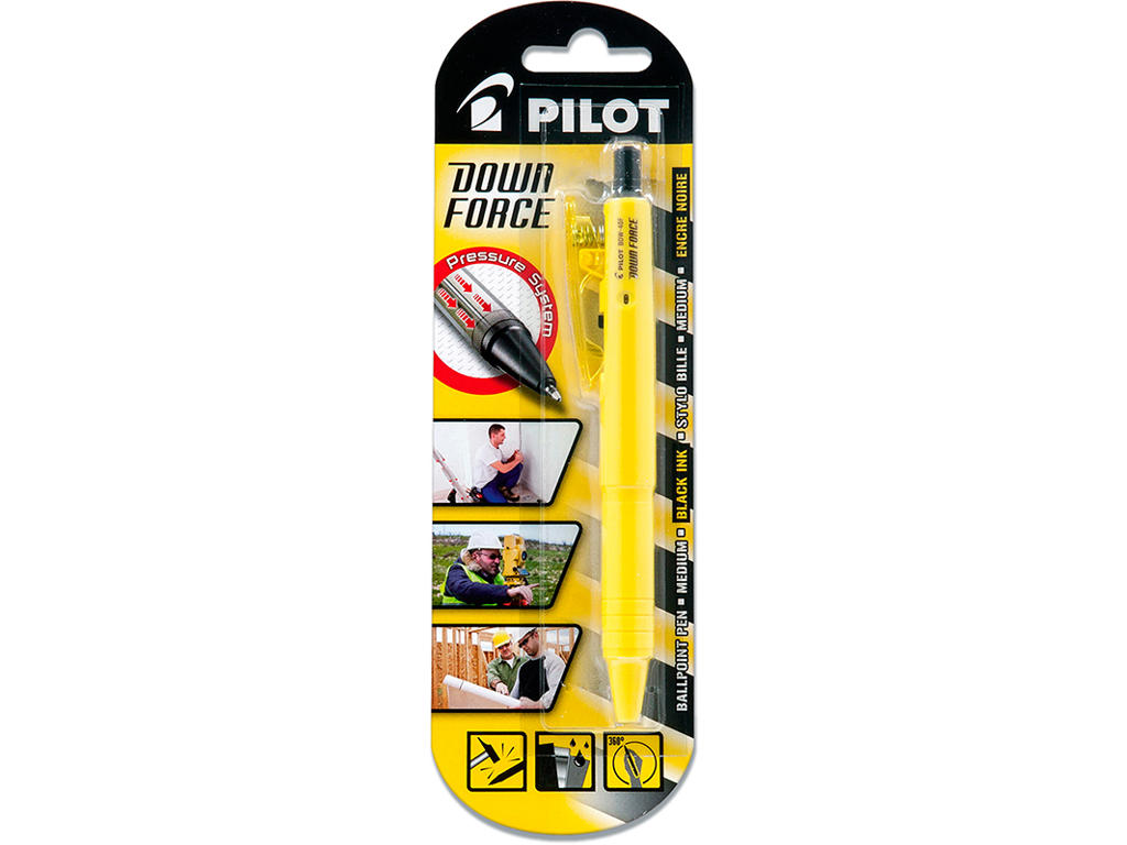 Kuglepen, 0.7 mm, 0.31 mm, 1 stk, Pilot Down Force BDW-40F-B