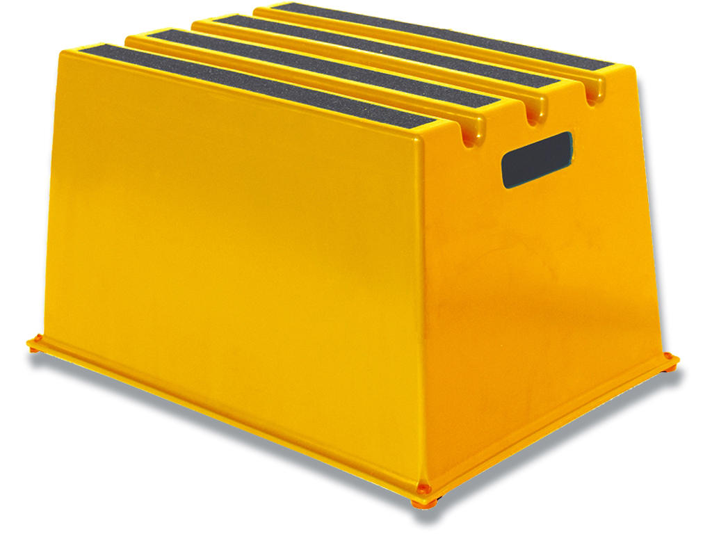 Sikkerhedstrin med 1 trin gul, Twinco