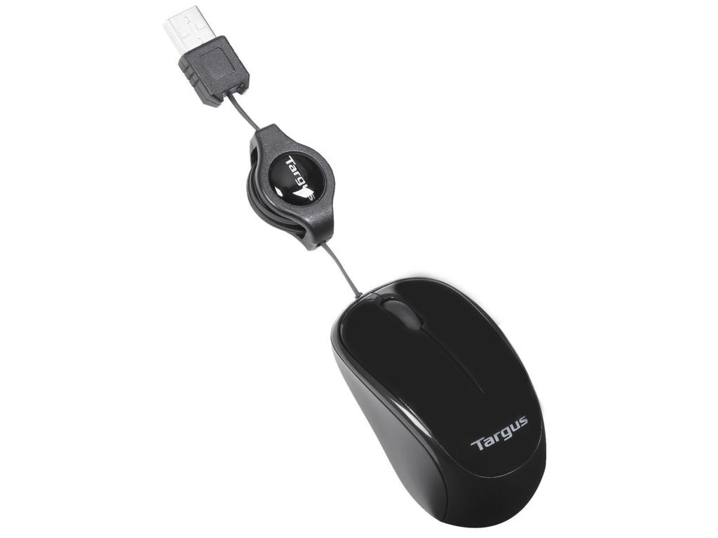 Targus AMU75EU mus Rejse Ambidextrous USB Type-A Blue Trace 1000 dpi