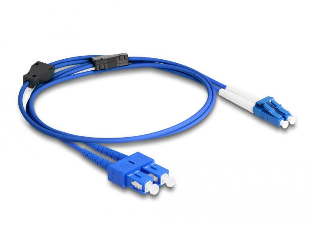 DeLOCK 87922 InfiniBand og fiberoptisk kabel 1 m LC SC Blå