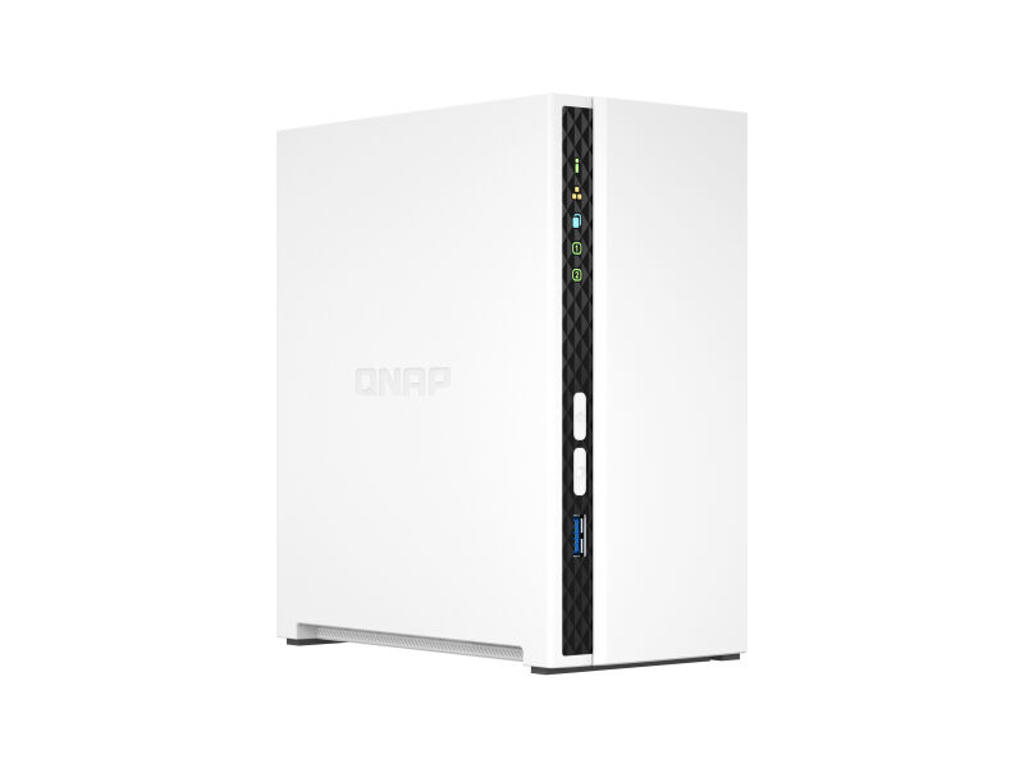 QNAP TS-233 NAS & lagringsserver Tower ARM Cortex-A55 2 GB 0 TB QNAP QTS Hvid