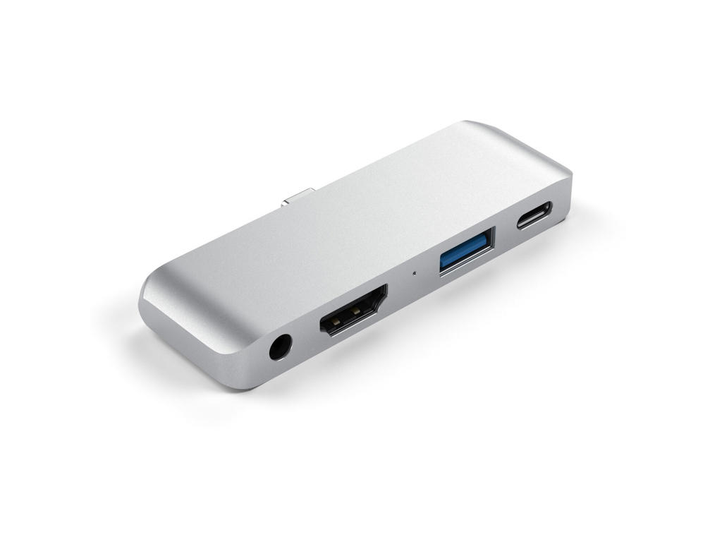 Satechi ST-TCMPHS dockingstation USB 3.2 Gen 1 (3.1 Gen 1) Type-C Sølv