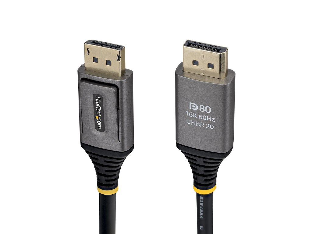 StarTech.com DP21V-2M-DP80-CABLE DisplayPort kabel Sort