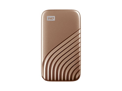 Western Digital My Passport SSD 2 TB USB Type-C 3.2 Gen 2 (3.1 Gen 2) Guld