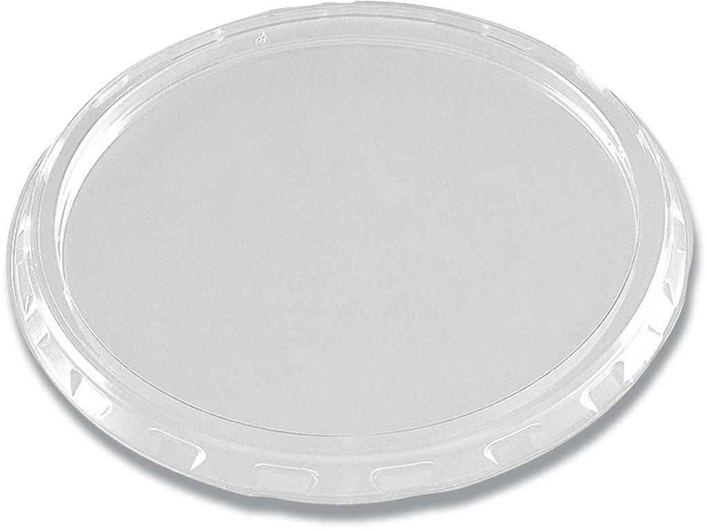 Plastlåg, Ø 72 mm, Til dressingbæger, Flad, Klar, 1.000 stk, Multiline