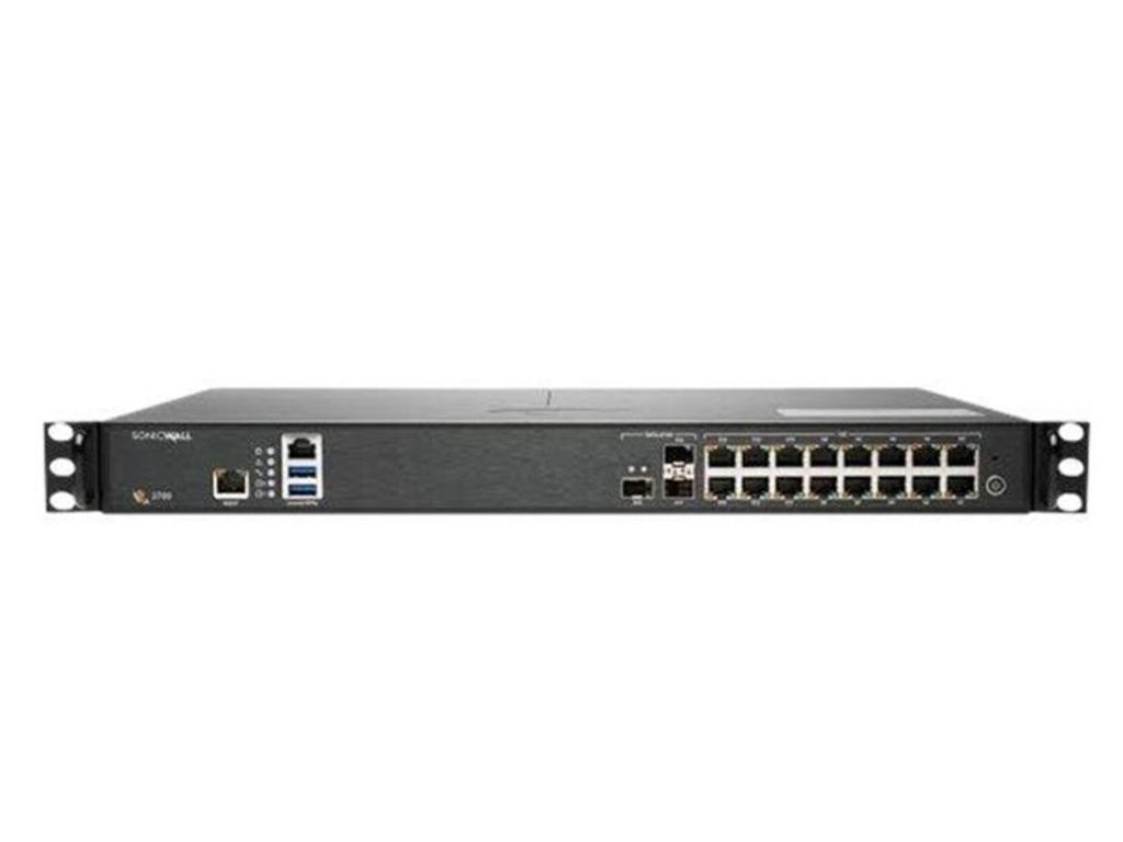 SonicWall NSA 2700 Administreret L2 Gigabit Ethernet (10/100/1000) 1U Sort
