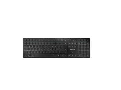 CHERRY KW 9100 SLIM tastatur Universel RF trådløs + Bluetooth QWERTZ Schweizisk Sort
