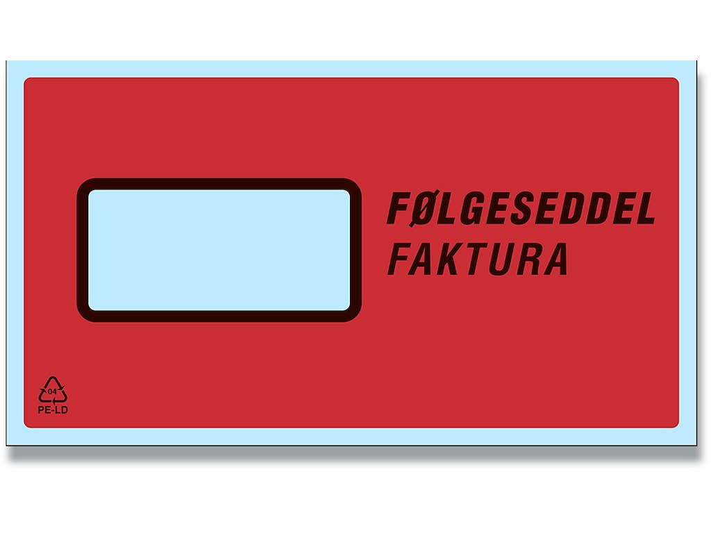 Følgeseddellommer, ''Følgeseddel''/''Faktura'', M65, 1000 lommer, 