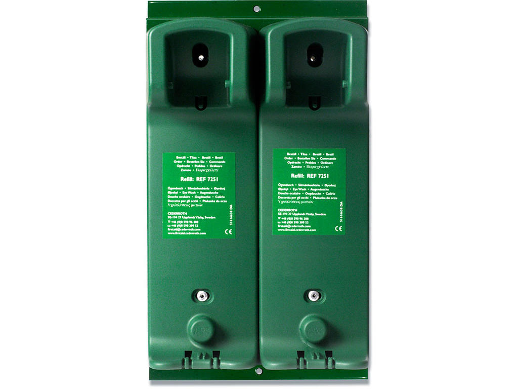 Vægholder, til 2 øjenskyl, inkl. skilt, Cederroth