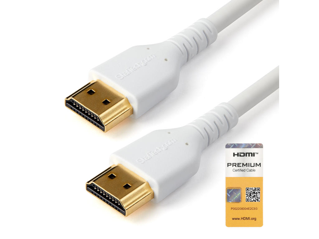 StarTech.com RHDMM1MPW HDMI-kabel 1 m HDMI Type A (Standard) Hvid