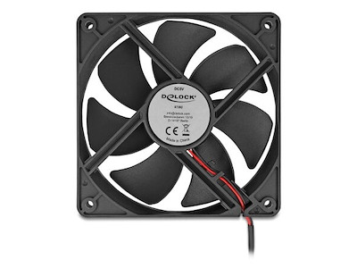 DeLOCK 67292 Computerkølesystem Computerkabinet Ventilator 12 cm Sort 1 stk