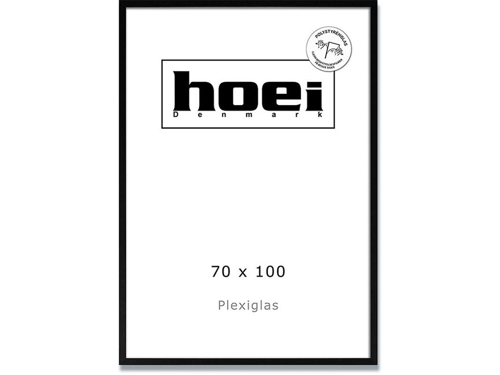 Fotoramme, 70x100 cm, Sort, Fyrretræ, Hoei 180