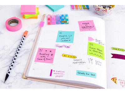 Memonotes, 76x76 mm, Pink, 6 blokke, Post-it 