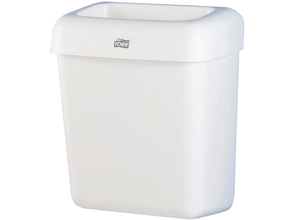 Affaldsspand, 20 liter, Hvid, Firkantet, Tork B2