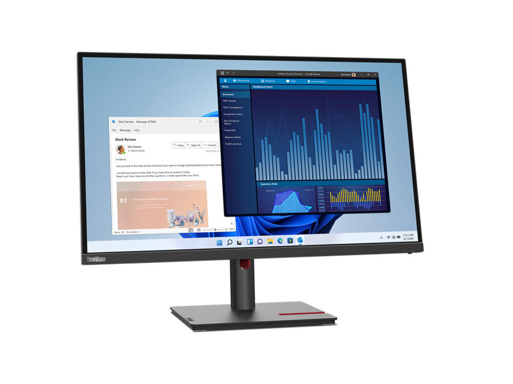 Lenovo ThinkVision T27p-30 LED display 68,6 cm (27") 3840 x 2160 pixel 4K Ultra HD Sort