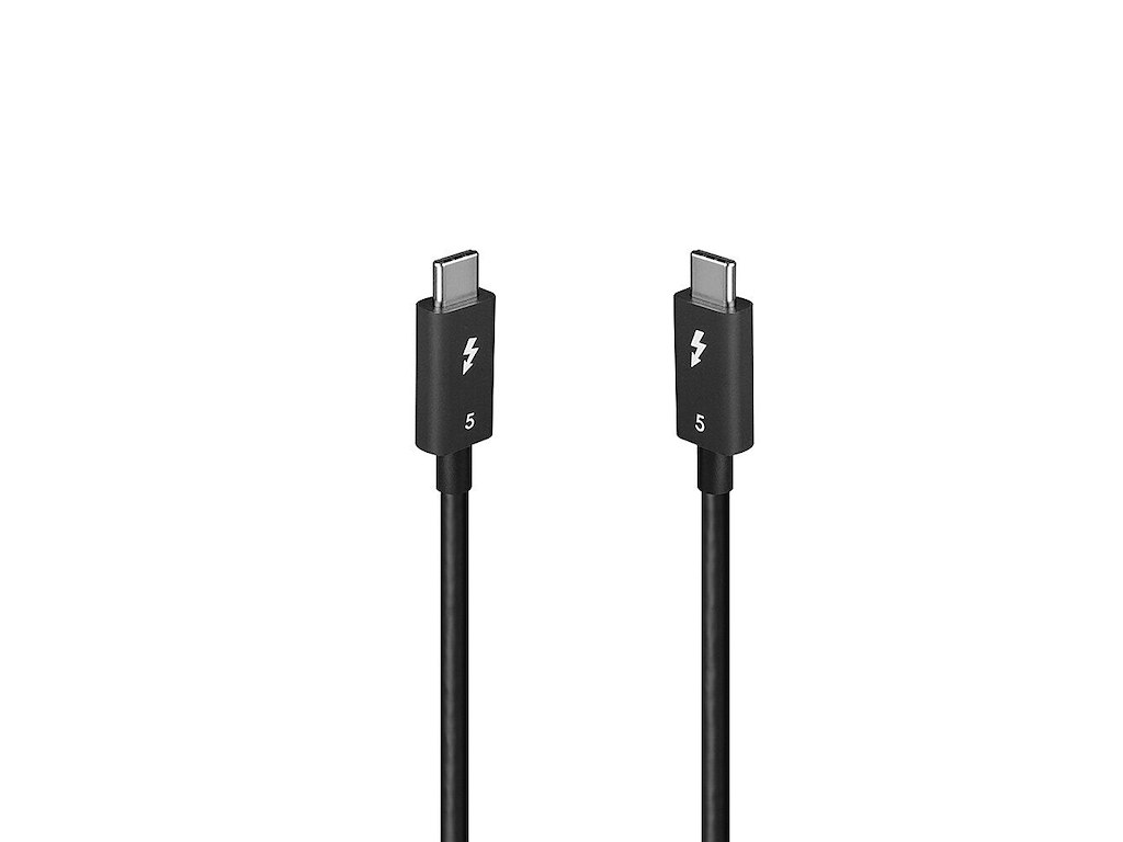 Lindy 31130 Thunderbolt kabel 1 m 80 Gbit/sek. Sort
