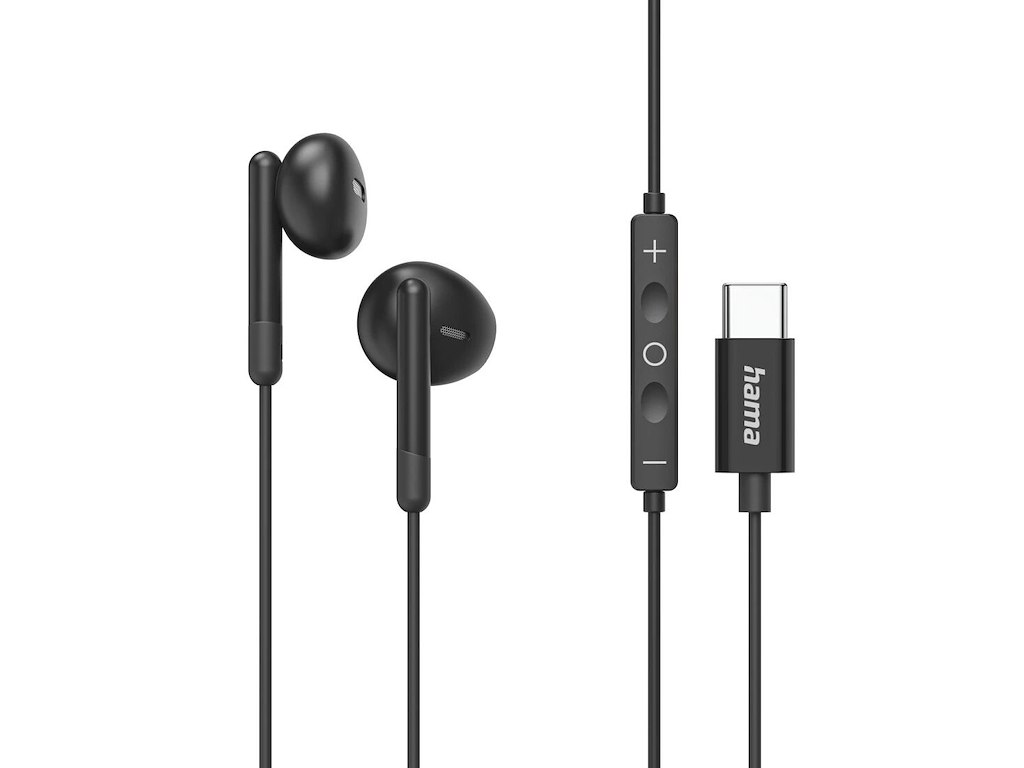 Hama Classy Headset Ledningsført I ørerne Opkald/musik USB Type-C Sort