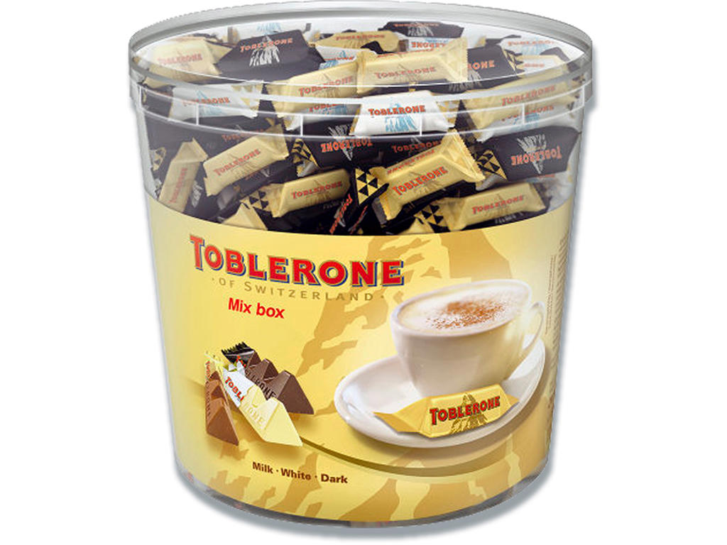 Chokolade, Toblerone Tiny, 904 g, Ca. 113 stk, Enkeltindpakket