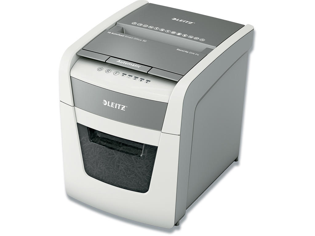 Makuleringsmaskine, Kryds, 50/6 ark, P4, Leitz IQ Autofeed Small Office 50X