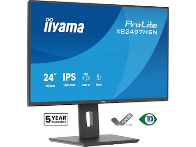 iiyama ProLite XB2497HSN-B1 computerskærm 60,5 cm (23.8") 1920 x 1080 pixel Fuld HD LED Sort