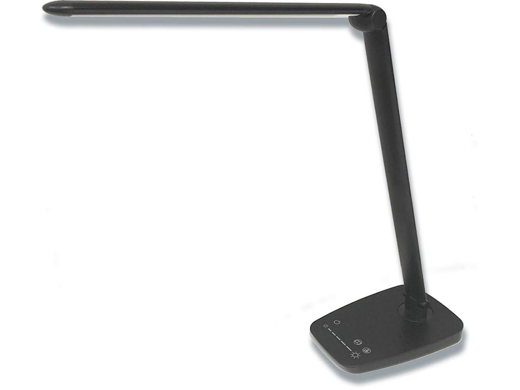 Bordlampe, Sort, Med fod, LED, Unilux Twistled