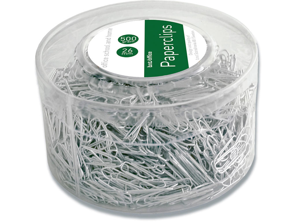 Papirclips, 26 mm, Krom, 1.300 stk, BNT Office 