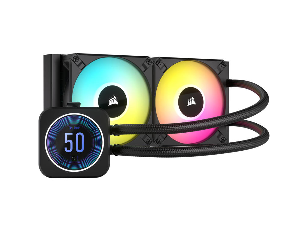 Corsair CW-9060074-WW Computerkølesystem Processor Alt-i-en væskekøler 12 cm Sort 1 stk