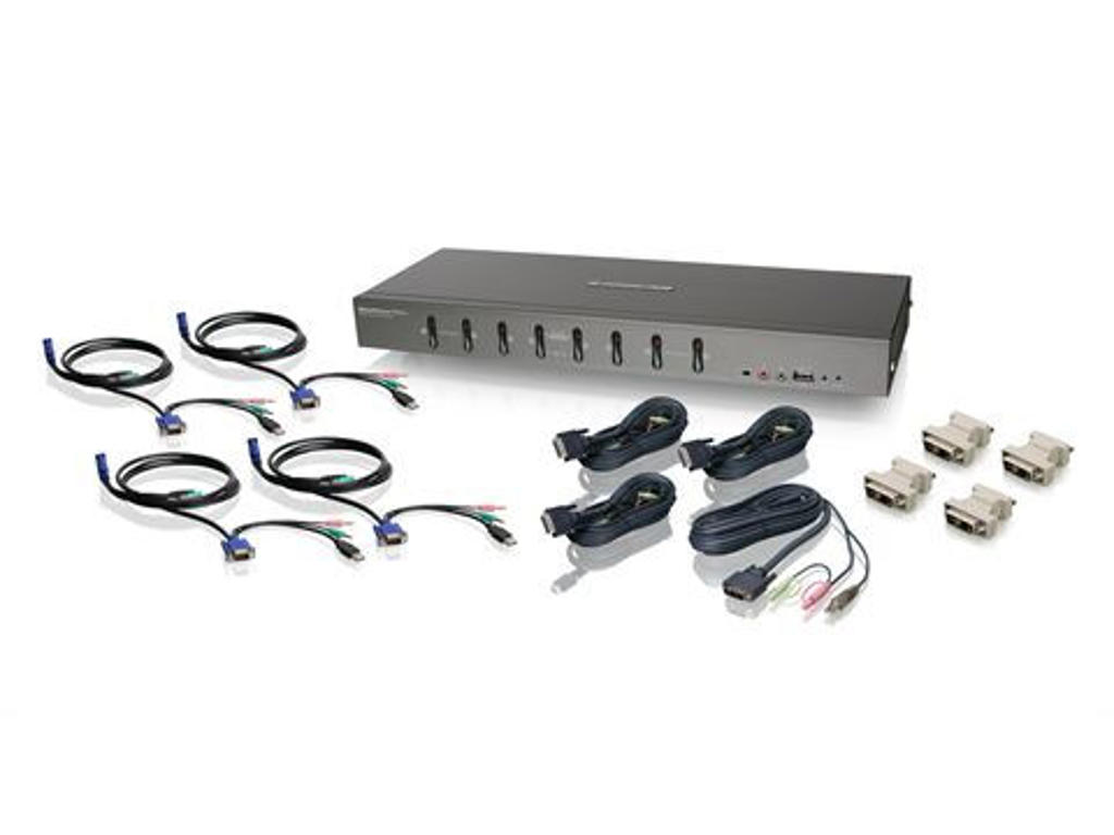 iogear GCS1108KIT2 KVM Switch Grå
